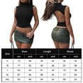 thumbnail image 3 of Camiseta De Verano Para Mujer Backless Tank Top Navel Exposed Casual Spicy Girl Traje de calle (Negro XL) Cgtredaw Para estrenar, 3 of 5