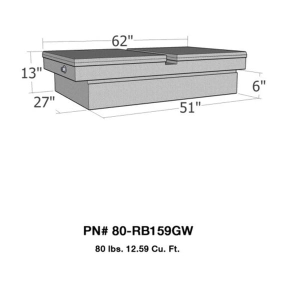 Westin Brute Pro Series Gull Wing Crossover Tool Box