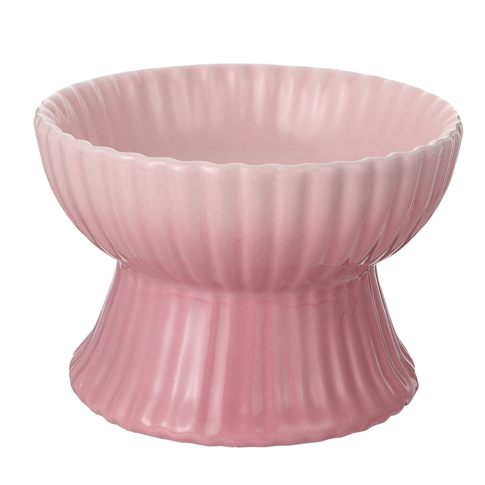 LULULION Lululion Elevated Cat Dog Bowl Pink Ceramic Easy Clean Durable Gift for Pets