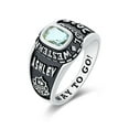 thumbnail image 2 of Mementos PJM Customized Small Women's Class Ring 10kt White Gold for High School and College, 2 of 6