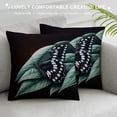 thumbnail image 3 of Orinice Linen Throw Pillow Cover Orange Black and White Butterfly Commonly Known As Small Home Decor Pillowcase  Cushion Cover for Sofa Couch Bed and Car White, 3 of 5