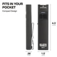 thumbnail image 3 of Klein Tools 56074 Edc Pocket Flashlight With Green  Three Brightness Modes Up To 1000 Lumens Turbo Mode Built-in Floodlight <1mw 510 530nm Class 2 Rechargeable, 3 of 7