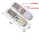 thumbnail image 5 of Luces LED USB para libros, 3 luces LED, luz nocturna táctil de 5 V, teclado de computadora, decoración de dormitorio, lámparas de noche, luz de alimentación con interruptor táctil, rojo, 5 of 5