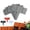 10PCS-Gray, variant on Plastic Garden Retaining Fence, 2026 New Imitation Stone Garden Retaining Fence, No Dig Interlocking Landscape Edging with Stakes, Decorative Lawn Border for Flower Beds, Yard