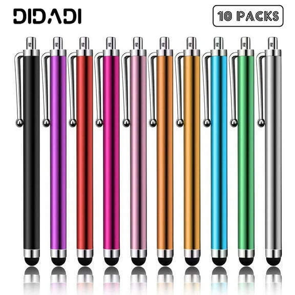 DIDADI 10 Pack Stylus Pens for Touch Screen,High Precision Stylus Pen for iPad iPhone Tablets Android Samsung Galaxy, Universal Stylus for All Capacitive Touch Screens Devices