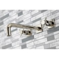 thumbnail image 3 of Kingston Brass KS6026DX Concord Two-Handle Wall Mount Roman Tub Faucet, Polished Nickel, 3 of 7