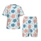 thumbnail image 1 of Fotbe Sea Turtle Pijama Estampada de 2 Piezas para Niños – Ropa de Dormir de Manga Corta Cómoda para Niños y Niñas, Camiseta y Shorts de Algodón-Large, 1 of 6