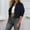 Blue, variant on Cropped Jacket for Women 2025 Long Sleeve Single Lapel Casual Jackets Cardigan Coat Outerwear