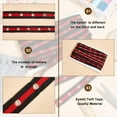 thumbnail image 4 of 10 Yards Stripe Grommet Eyelet Twill Tape Trim 3/4 inch Wide Metal Eyelet Ring Ribbon Strip Herringbone Ribbon for Sewing Crafts Making Black and Red, 4 of 6