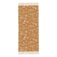 thumbnail image 4 of Women's Fashion Tassel Scarf, Yellow Pencil Doodle Long Shawl, Lightweight and Warm, 4 of 9