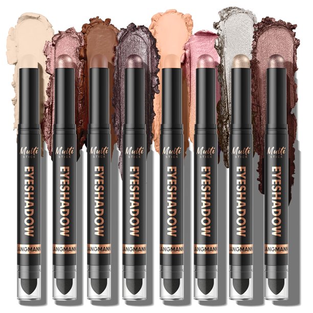 Set de barras de sombras LANGMANNI de 8 colores, resistente al agua, acabado mate
