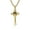 Gold Color, variant on Saint St. Benedict Jesus Cross Pendant 14K White Gold Necklace Christian Amulet Prayer Jewelry for Men and Women