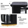 thumbnail image 2 of LEEYNEER Mini Coffee Machine Model Mini House Appliance Model Lovely Small Coffee Maker Adornment, 2 of 6