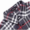 thumbnail image 3 of Camisa De Franela A Cuadros De Manga Larga Para Hombre, 3 of 8