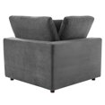 thumbnail image 4 of Accent Chair, Velvet, Grey Gray, Modern Contemporary Urban Design, Living Lounge Room Hotel Lobby Hospitality, 4 of 7