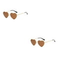 thumbnail image 4 of Gafas de sol en forma de corazón Qarigey PVC marco de metal dorado lente Tac Type8 NO8, 4 of 6