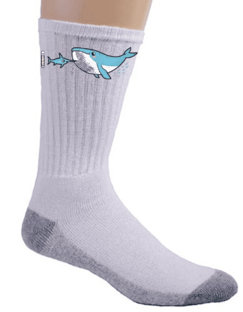 Cartoon Marine Element Whale Womens No Show Low Cut Casual Ankle Socks