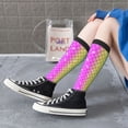 thumbnail image 3 of Lsque Rainbow Scales2 Printed Crew Socks Men's Women's LightWeight Thin Casual Calf Socks ,Knee High Socks,Cotton Socks, 3 of 9