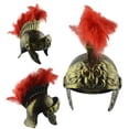 thumbnail image 3 of Casco romano Guerrero dorado ANGGREK Disfraz de cosplay Accesorio 25x19 cm, 3 of 8