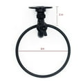 thumbnail image 7 of RABBITH Vintage Industrial Style Towel Ring Rustic Pipe Hand Towel Holder Wall Mounted Hand Towel Rack for Bathroom Black, 7 of 7