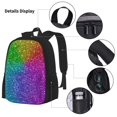 thumbnail image 3 of Fotbe Colorful Glitter Set Escolar 3 en 1 para Niños - Mochila Duradera con Lonchera Aislante y Estuche para Lápices - Mochila Escolar para Niños y Niñas, 3 of 7