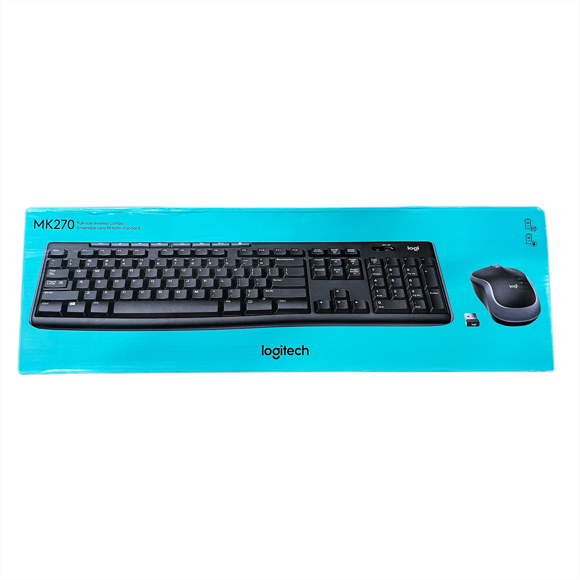 Restored Logitech MK270 Wireless Keyboard and Mouse Combo (920-004536 ...