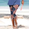 thumbnail image 2 of Womens Relaxed Fit Pants by Generic Summer Casual Drawstring Solid Cropped Cargo Pants, Black, Size XL, 2 of 5