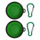 thumbnail image 1 of Cuenco plegable para mascotas, 2 cuencos plegables para perros, plato de comida de silicona para mascotas, plato de alimentación plegable para mascotas elaborado con cuidado, 1 of 8