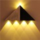 thumbnail image 4 of Toystoory Lámpara de pared LED con forma de triángulo de 5 LED Luz de noche de pared para el hogar para escaparate de la sala de estar Iluminación y accesorios No.2 Toystoory HA024519-02, 4 of 6