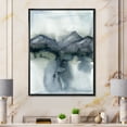 thumbnail image 2 of Designart 'Minimalistic Landscape of Mountains Snow and Trees' Modern Framed Canvas Wall Art Print, 2 of 5