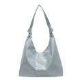 thumbnail image 3 of Bolso de hombro de PU de diseñador con broche 2024 nuevo para mujer, bolso de mano de moda simple y sólido, bolso de mano suave y versátil para desplazamientos diarios, estilo occidental, 3 of 5