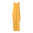 thumbnail image 6 of GILIGEGE Baggy Overalls for Women Loose Fit Wide Leg Jumpsuits with Pockets Casual Oversized Rompers Long Cargo Pants 2025 Overalls for Casual Sleeveless Suspender Jumpsuits V Neck Loose Rompers, 6 of 6