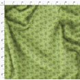 thumbnail image 5 of Soimoi Green Rayon Fabric Star & Miracle Happened All The Time Text Printed Fabric 1 Yard 56 Inch Wide, 5 of 5