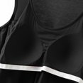 thumbnail image 5 of Jjayotai Tank Top with Built In Bra for Women, Womens Tank Tops with Built in Bra, Front Pleated Yoga Workout Sleeveless Shirts, Summer Loose Fit Camisole Top Black^ L, 5 of 6