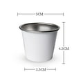 thumbnail image 7 of Stainless Steel Cup, Metal Drinking Glasses Stackable Multifunctional Durable Drinkware Drinking Cup for Traveling, Everyday Small White, 7 of 7