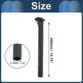 thumbnail image 5 of Unique Bargains Bike Seat Posts 31.6x400mm Bike Saddle Post Seat Tube Carbon Fiber Matte Black Adjustable Angle Seat 12mm Offset, 5 of 8