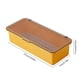 thumbnail image 3 of Organizador de cajas de palillos, tapa transparente abatible a prueba de hollín, polipropileno drenable, jaula para cubiertos de cocina, portahorquillas para cuchillo y tenedor, blanco gris, 3 of 6
