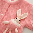 thumbnail image 4 of GYRATEDREAM Toddler Girls Crewneck Cardigan Sweaters Long Sleeve Kids Button Cotton School Uniform Knit Tops Outwear for 6-7Y Pink, 4 of 10