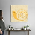 thumbnail image 2 of Great Big Canvas "Best Friends - Snail"  by Chariklia Zarris Peach Black   Wrapped Canvas Print Wall Artwork, 2 of 7