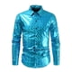 thumbnail image 1 of Playeras Oversize Hombre Camisa De Vestir Para Hombre Camisa Abotonada Con Cara Brillante Ropa Camiseta Con Solapa Con Cara Brillante Camisa, 1 of 9