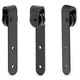 thumbnail image 3 of 10 Piezas Kit de Hardware de de Puerta Corrediza de Gabinete de Acero Al Carbono de 0,63 Pulgadas-0,78 Pulgadas Bisel de la Puerta Corrediza Correderas de Rieles Colgantes, 3 of 6