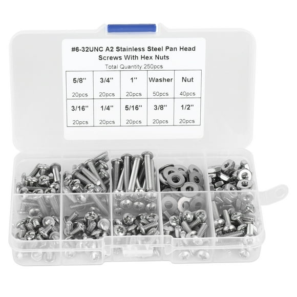 Screw Kit Assorted,304 Stainless Steel Screws Stainless Steel Screws Stainless Steel Machine Screws Effortless Installation