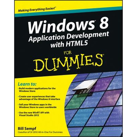 Pre-Owned Windows 8 Application Development with HTML5 For Dummies Sempf, Bill