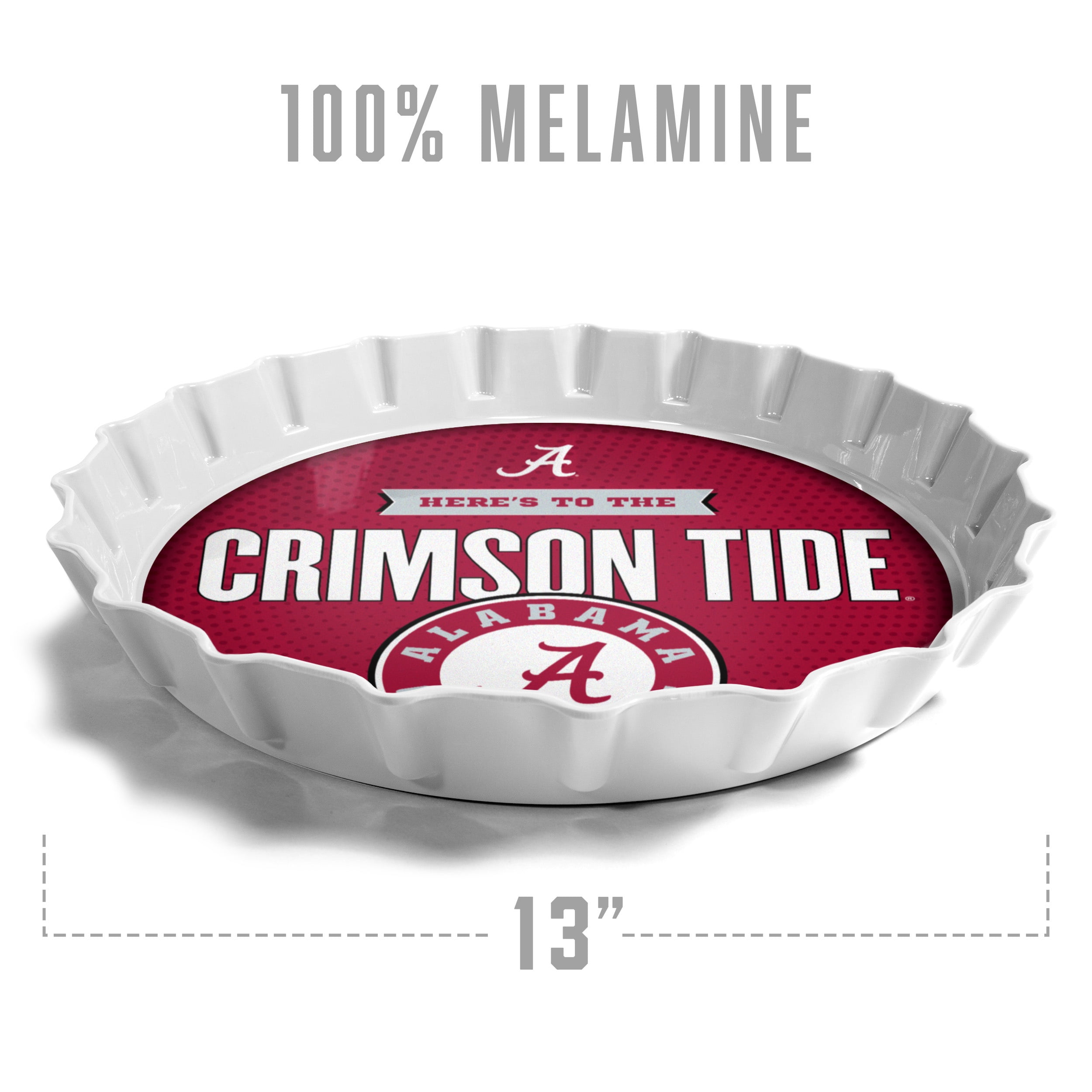 YouTheFan NCAA Alabama Crimson Tide Bottle Cap Serving Tray