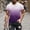 Purple A, variant on Swuxness Men's Short Sleeve Crew Neck Shirt Gradient Print Fitness Casual Lightweight Sports Top