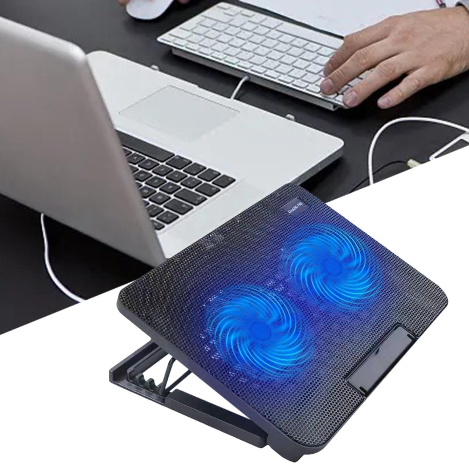 Wzmzjy Notebook Laptop Cooler Fan Cooling Stand Multipurpose Portable Anti Slip Baffle