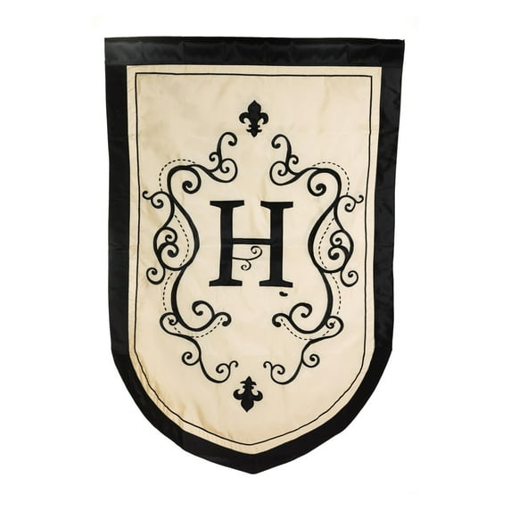 Monogram Estate Size Flag - H