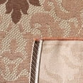 thumbnail image 4 of Safavieh Courtyard Jennifer Damask Indoor/Outdoor Area Rug, Cream/Terracotta, 5'3" x 7'7", 4 of 8