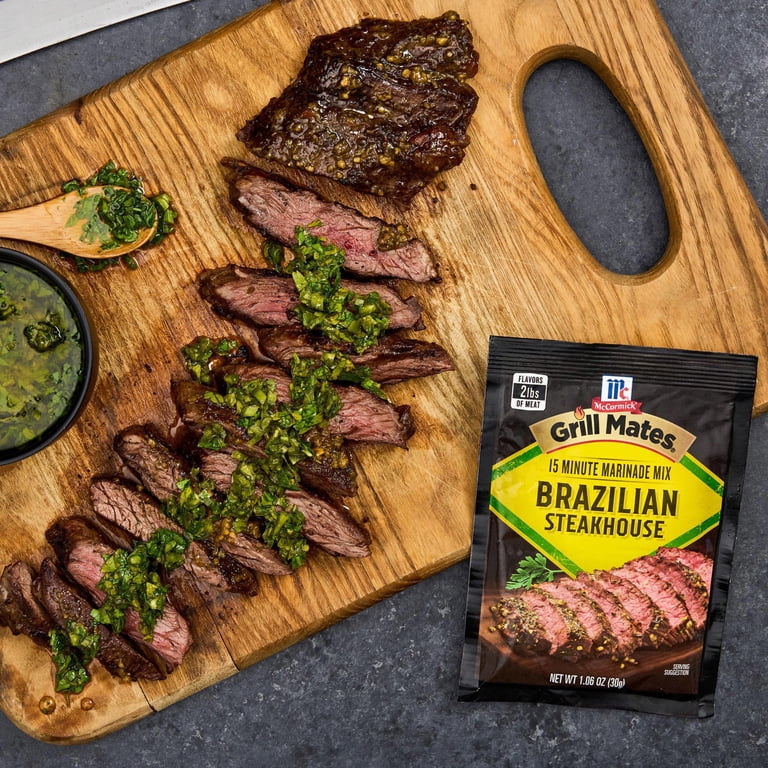 McCormick Grill Mates Brazilian Steakhouse Marinade, Steak