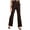 Brown - brnoverflw, variant on I.N.C Womens Belted Casual Wide Leg Pants, Brown, 4